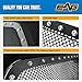 EAG Rivet Stainless Steel Replacement Mesh Grille With Shell Fit for 13-18 Dodge Ram 1500