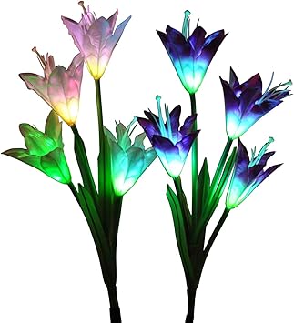 Amazon ソーラーフラワーライト ユリ 埋込型花ライト 百合 埋め込み式 防水 7色変換ユリ Ledソーラーライト ソーラ ー充電式 庭園灯 玄関ライト 屋外照明ライト イルミネーション ギフト2枚ユリ付き 地中埋込型ライト Amazon ソーラーフラワーライト ユリ 埋込型花ライト 百合 埋め込み式 防水 7色変換ユリ Ledソーラーライト ソーラ ー充電式 庭園灯 玄関ライト 屋外照明ライト イルミネーション ギフト2枚ユリ付き 地中埋込型ライト