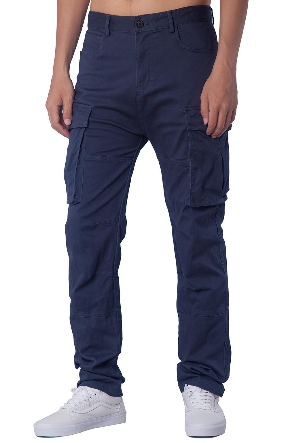 ITALYMORN Work Pants for Men Cargo Trousers Regular Fir Military Casual Trousers (40, Navy Blue)