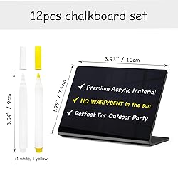 PigPotParty Acrylic Mini Chalkboard Signs for