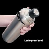 OXO Steel Single Wall Cocktail Shaker with Jigger Cap and Gaskets view 2