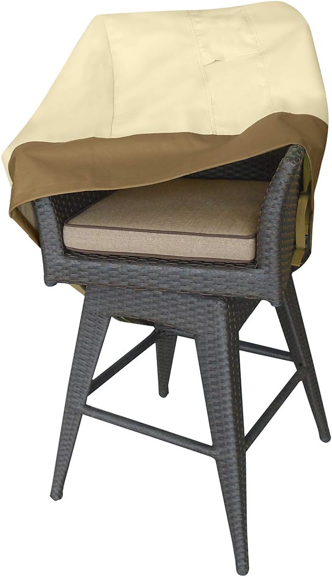 Vanteriam Outdoor Furniture Water-Resistant Patio Bar Chair & Stool Cover, 2 Pack : Garden & Outdoor