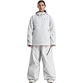 GSOU SNOW Women's Ski Jacket and Pants Set Baggy Snowboard Jacket Snow Suit Waterproof Windproof Hooded Coat