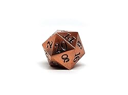 Legendary Copper Metal D20 Dice - Single 20 Sided