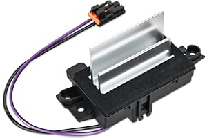 Nilight AC Blower Motor Resistor Blower Control Module Fit for Chevy Silverado 1500, GMC Envoy, Cadillac Escalade 2003 2004 2005 2006 2007 Replace 15-80567 89018778 52495874 4P1516