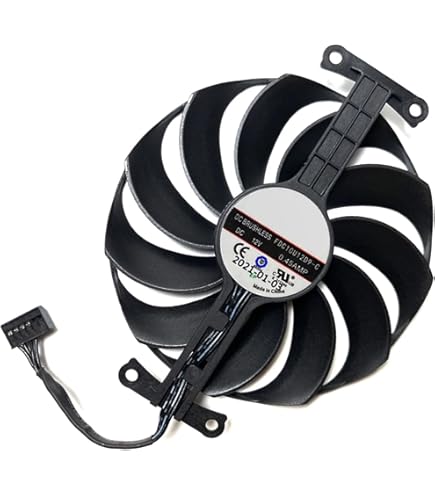 Amazon.com: RAKSTORE CF1010U12D 95mm Graphics Card Cooling Fan
