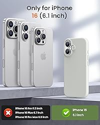 OuXul Designed for iPhone 16 Case,Shockproof Liquid