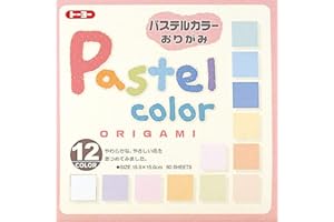 Toyo Origami, Pastel Color 15cm x 15cm 12 Colors 5 Each (001018)