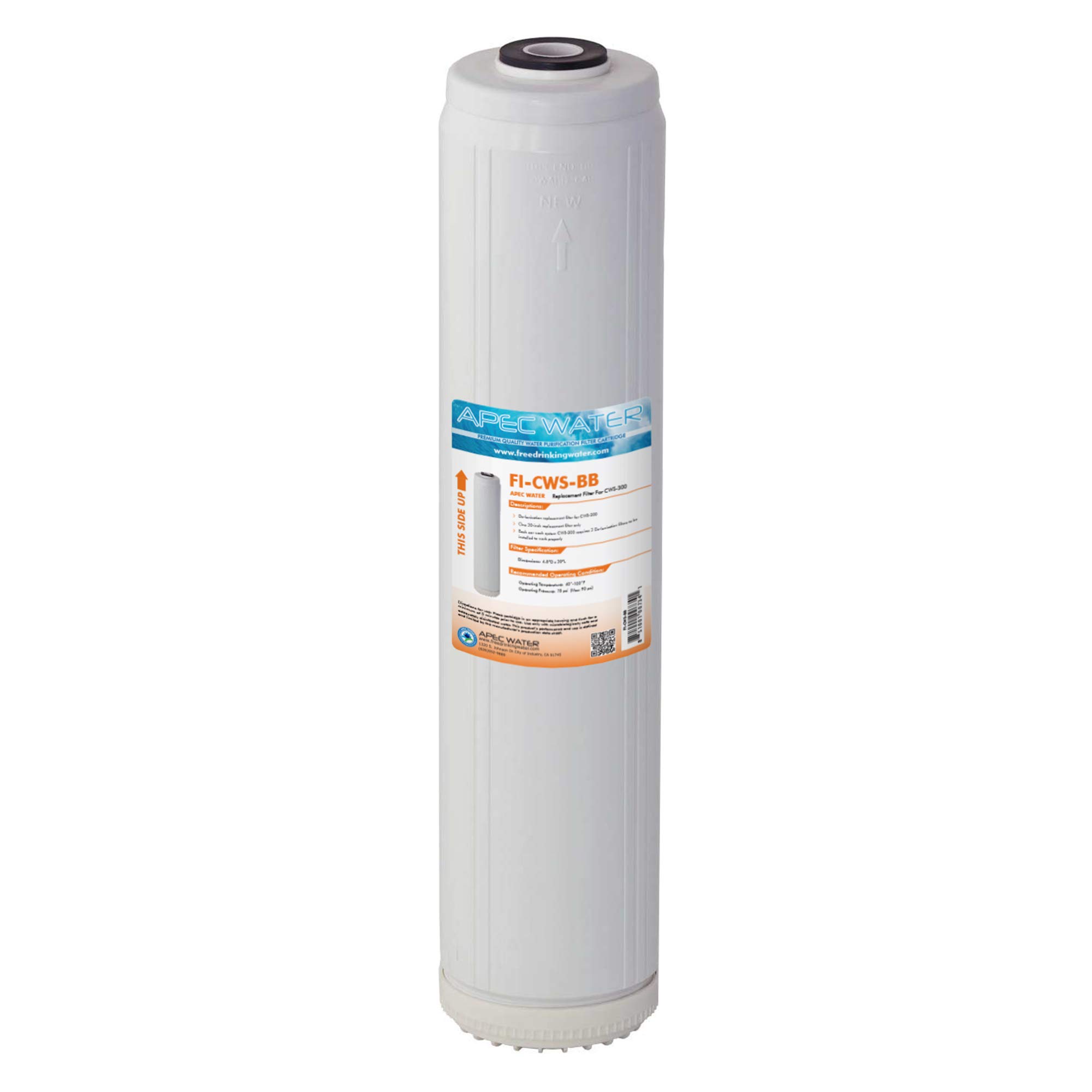APEC Water Systems FI-CWS-BB Deionization Specialty Filter, White