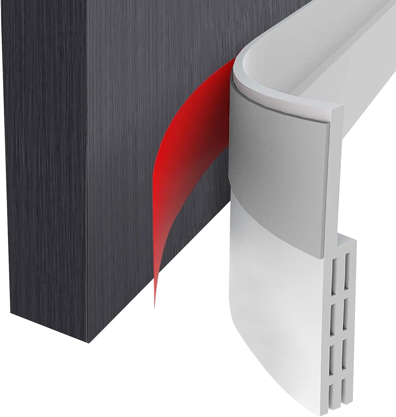 Draft Stoppers - 3 Pack Door Draft Stopper Under Door Seal for Exterior/Interior Doors, Door Sweep Strip Under Door Draft Blocker, Soundproof Door Bottom Weather Stripping, 2