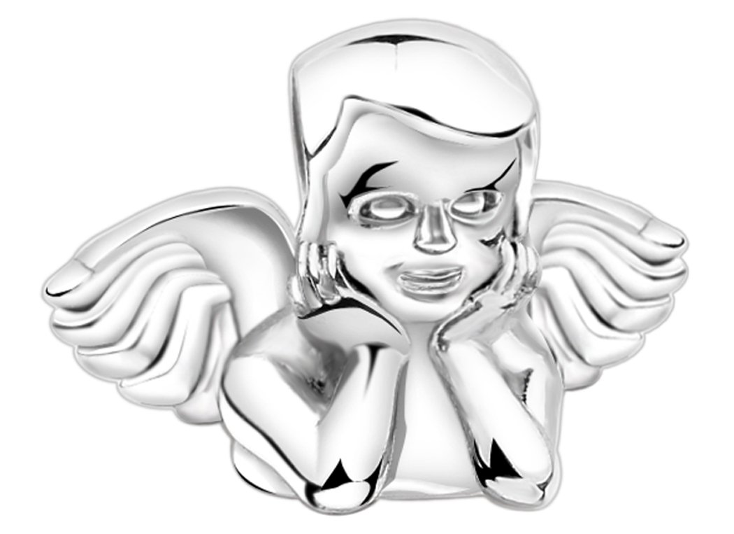 Nenalina Partially-Oxidized High Angel Charm, 925 Sterling Silver, fit Pandora Bracelet, 719147-000