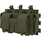 KRYDEX Quad 5.56 Mag Pouch Placard 556 &amp; 9mm Mag Pouch Radio &amp; GP Pouches for Carrier and Chest Rig
