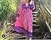 R.Vivimos Women's Long Sleeve Floral Print Retro V Neck Tassel Bohemian Midi Dresses (Large, Pink)