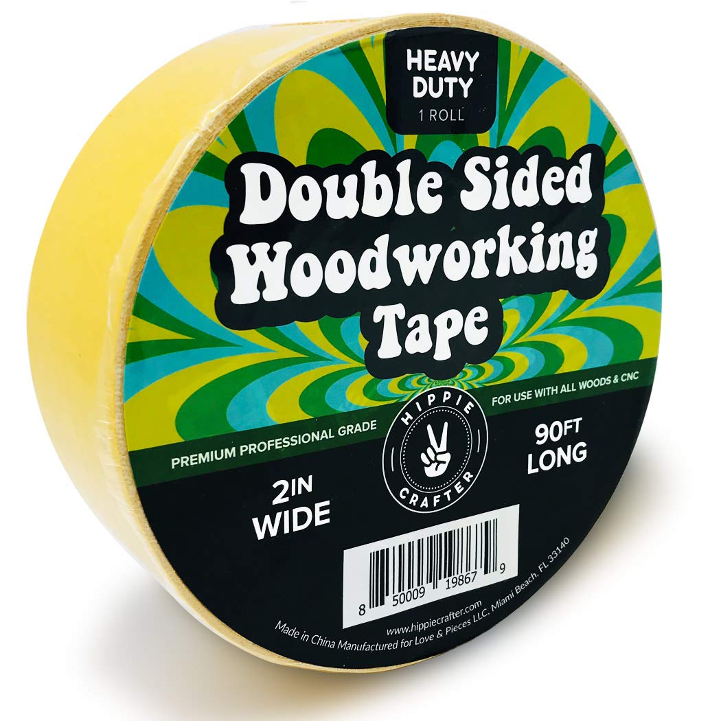 Double Stick Tape for Woodworking - 2 inch Wide Wood Tape Double Sided for Woodworkers - 90FT x 2": Industrial & Scientific