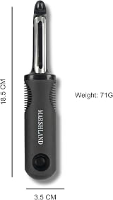 Marshland Premium I-Shape Swivel Vegetable Peelers Non-Slip Stainless Steel view 2