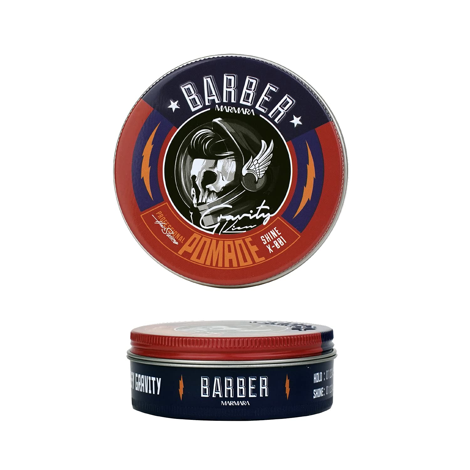 Barber Marmara Pomade Hair Wax 100ml | Medium Hold High Shine | Wet Look Pomade for Men | Professional Styling Cream | Sleek & Glossy Finish | Easy Wash Out Hair Pomade for Everyday Use