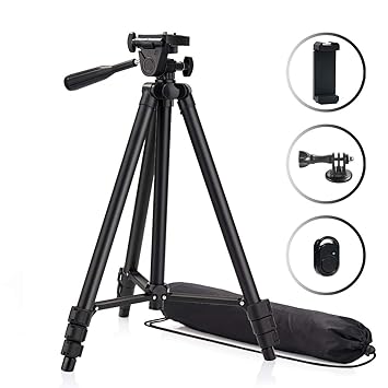 Phinistec 125cm Aluminio Trípode Móvil y Cámara para iPhone ...