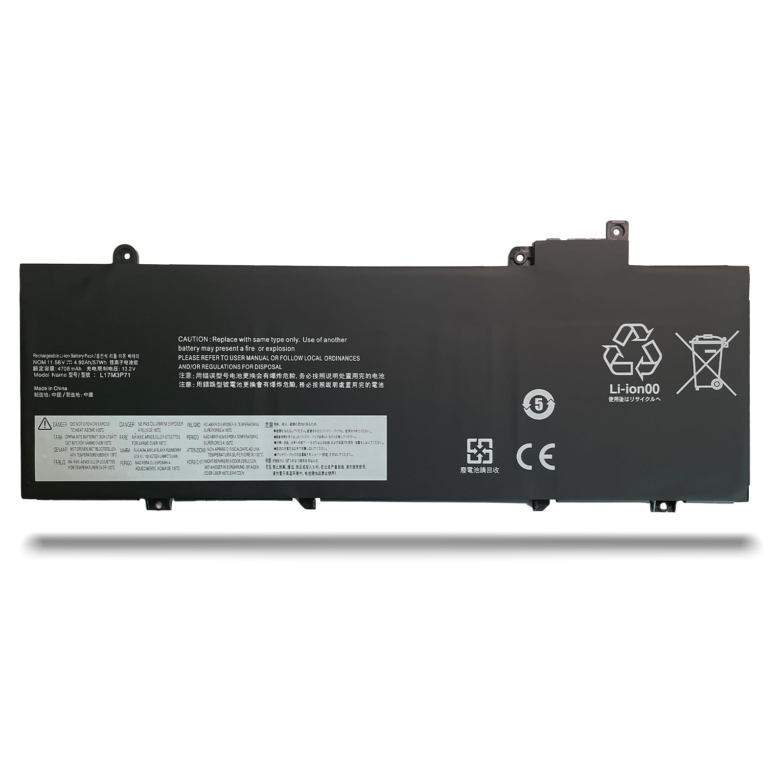 L17L3P71 L17M3P71 01AV478 SB10K97620 01AV479 SB10K97621 L17M3P72 01AV480 SB10K97622 Laptop Battery Replacement for Lenovo ThinkPad T480S Series(11.52V 57Wh 4950mAh)