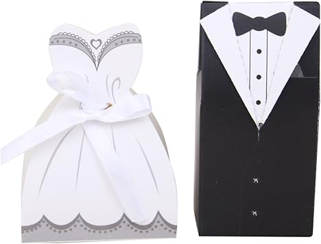 Amazon Co Jp Jet Bond Jj22紙キャンディボックスセットタキシードドレススーツウェディングパーティーギフトlittle Cases 100 Pieces Jj22 2 ホーム キッチン