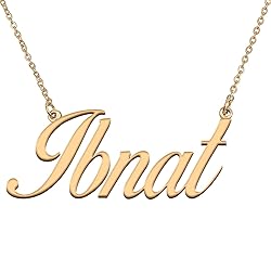 HUAN XUN Customized Custom Simple Any Name Necklace