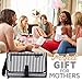 Portable Diaper Changing Pad Clutch, Travel Changer Station Kit for Baby and Infant with Extra Long Mat by Pantheon, Holds Diapers and Wipes (Black Breton Stripes)