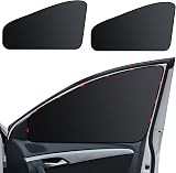 ZATOOTO Car Window Shades 2Pcs Magnetic Sunblock Privacy Black Universal