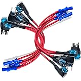 MCIGICM 10pcs Add a circuit Fuse Holder, 12V Mini ATM APM Blade Fuse Holder