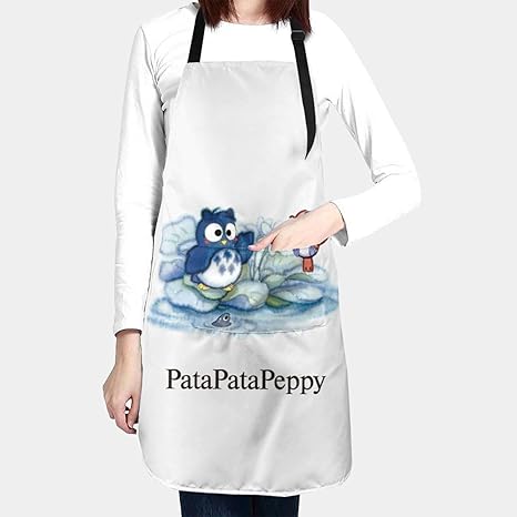 Amazon パタパタペッピー エプロン ショート丈 H型 防水 着脱簡単 ポケット付き 動きやすい 首掛け アニメ キャラクター 男性用 女性用 男女兼用 仕事用 家庭用 おしゃれ エプロン オンライン通販