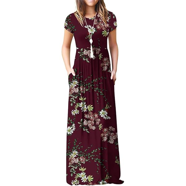 fitted lace wedding dress DEARCASE Maxi Dress for Women Black Small Crewneck Short Sleeves Wedding  Guest A-line Casual Party Vintage Spring Summer Beach Long Dresses with  Pockets at Amazon Women's Clothing store