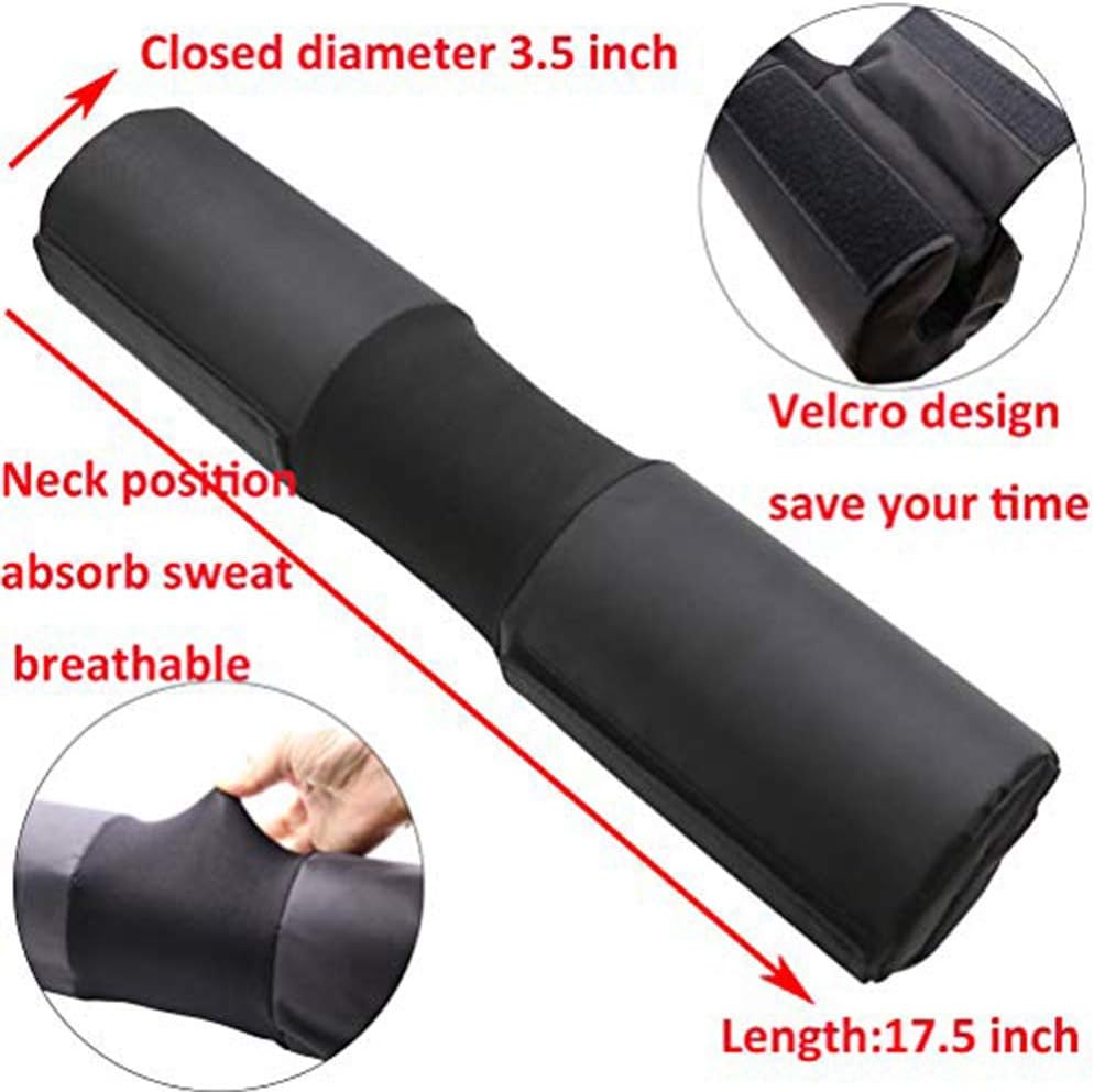 IADUMO Barbell Pad for Squat, Weightlifting Bar Neck Pad with Unique Oxford for Weighted Standard Olympic Bars, W Ergonomic Design Foam Padding Cushion Shoulder Protector for Hip Thrusts, Squats, Lunges. : Sports & Outdoors