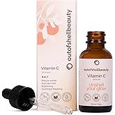 Vitamin C Serum for Face by Outofshell Beauty – 4-in-1 with Real Retinol, Hyaluronic Acid, Niacinamide – Brightening, Evens Skin Tone, Lightweight, No Irritation