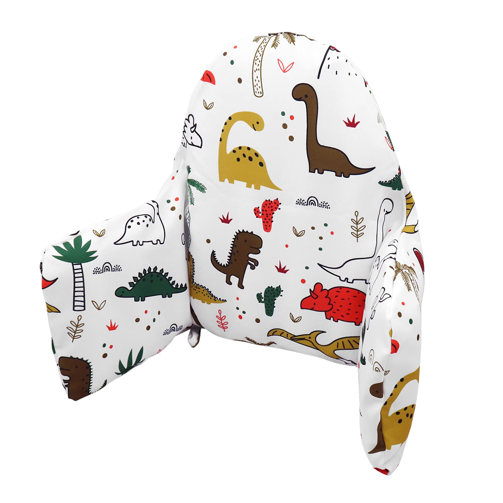 LLHQAMT Cushion for High Chair, Chair Pad IKEA Antilop Highchair, Seat Pad, Built-in Inflatable Cushion, Soft and Comfortable, Baby Sitting More Comfortable (Cute Dinosaur)