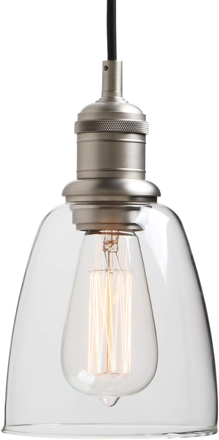 Yosoan Lighting Industrial Glass Pendant Light Fittings
