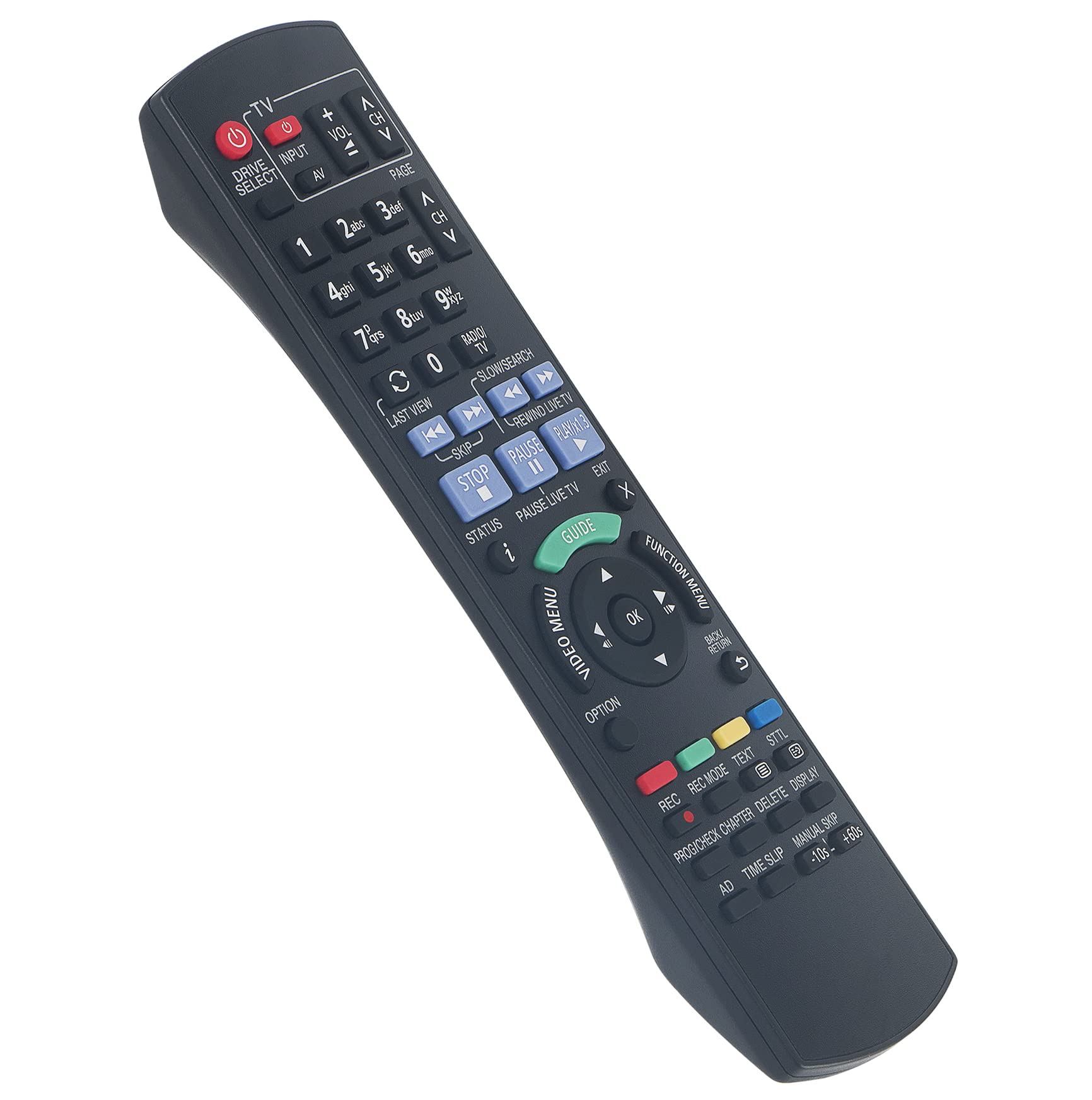 N2QAYB001059 VINABTY Replaced Remote Fit for Panasonic DVD Player DVD Recorder DMR-EX97EB DMR-EX97 DMR-EX97EB-K