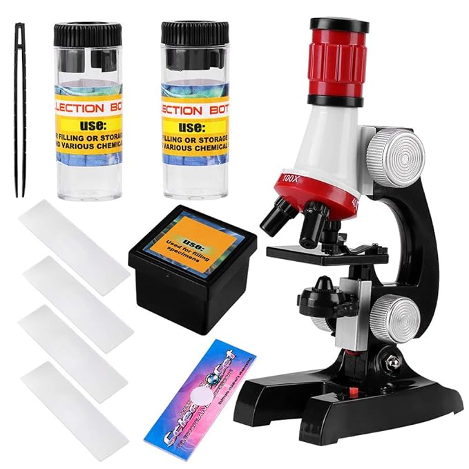 Kids Toy Microscope, Durable Toy Microscope, Practical Lightweight Enrich Knowledge for Learn