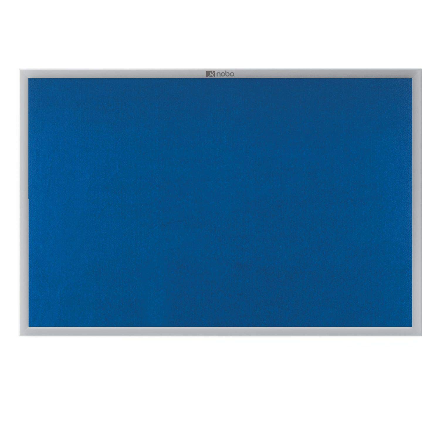 Nobo EuroPlus Felt Noticeboard with Fixings and Aluminium Frame, 1800 x 1200 mm - Blue