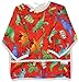 Pikababy Long Sleeved Bib Waterproof Bibs with pocket - 6 to 24 months baby girl and boy colors