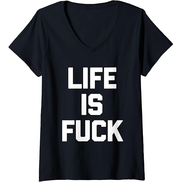 Amazon.com: Life Is Fuck - Funny Saying Sarcastic Cute Cool