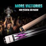 Pathline Pool Cue Stick 58 inch Canadian Maple Purple 18oz Billiard view 6