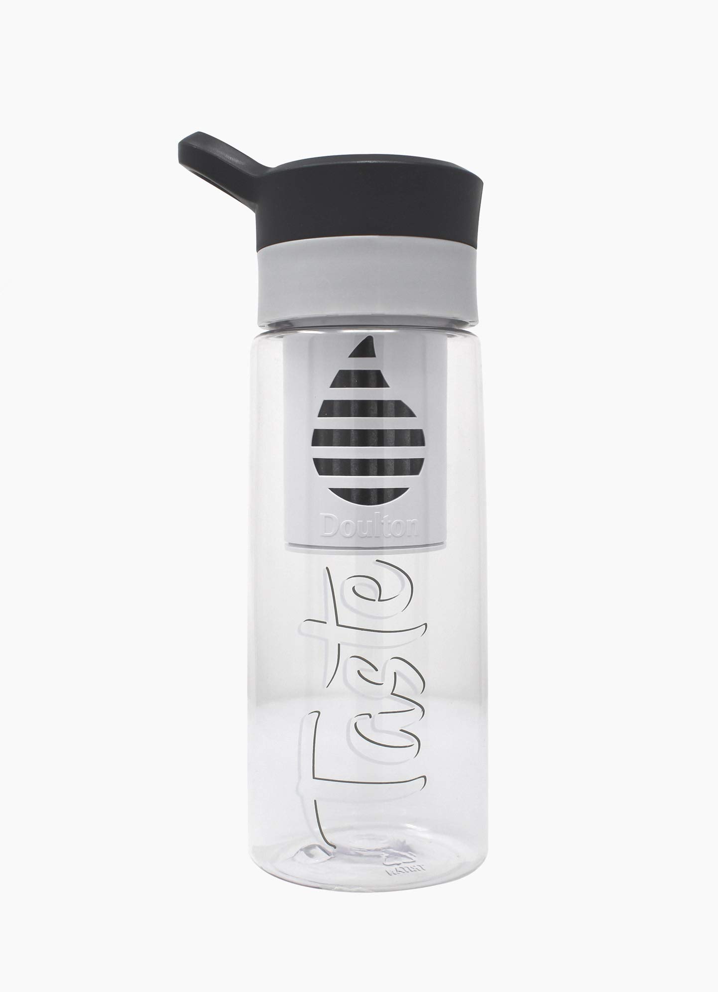 Doulton TASTE Travel Water Filter Bottle Black 500ml Filtering out particulates including dirt, micro plastics PET BPA Free