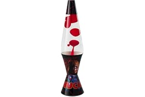 Spencer Gifts Lava® Lamp - 17" Chucky - The Original Motion Lamp - Red Wax and Clear Liquid with Chucky Image Printed Base Exclusive
