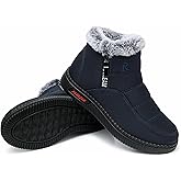 TEMOFON Womens Snow Boots Winter Warm Ankle Boots Waterproof Outdoor Fur Lined Shoes for Women