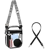 Armiwiin Clear Bag Stadium Approved, Clear Crossbody Purse Bag with Front Pocket for Concerts Sports Events Festivals