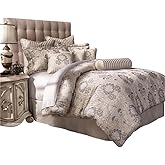 Michael Amini Sycamore Grove 10-Piece King Comforter Set - Silver
