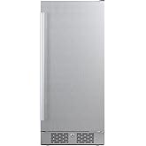 Avallon AFR152SSRH 15 Inch Wide 3.3 Cu. Ft. Compact Refrigerator with LED Lighting and Right Swing Door