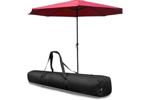 CENGNIAN Umbrella Storage Bag 57 Inch Umbrella Carry Bag Beach Umbrella Storage Bag Oversized Patio Hammock and Steel Stand Storage Bag