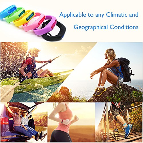 Mosquito Repellent Bracelets, ZALALOVA 6-Packs Natural Deet Free Insect Travel Repellent Wristband Bangle for Kis & Adults Outdoor & Indoor, Barbeque Grilling Against Bugs, Pests with Free replacement