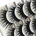 Polytree 5 Pairs Black Long Thick Eyelashes Fake Cross Makeup Eye Lash Extension