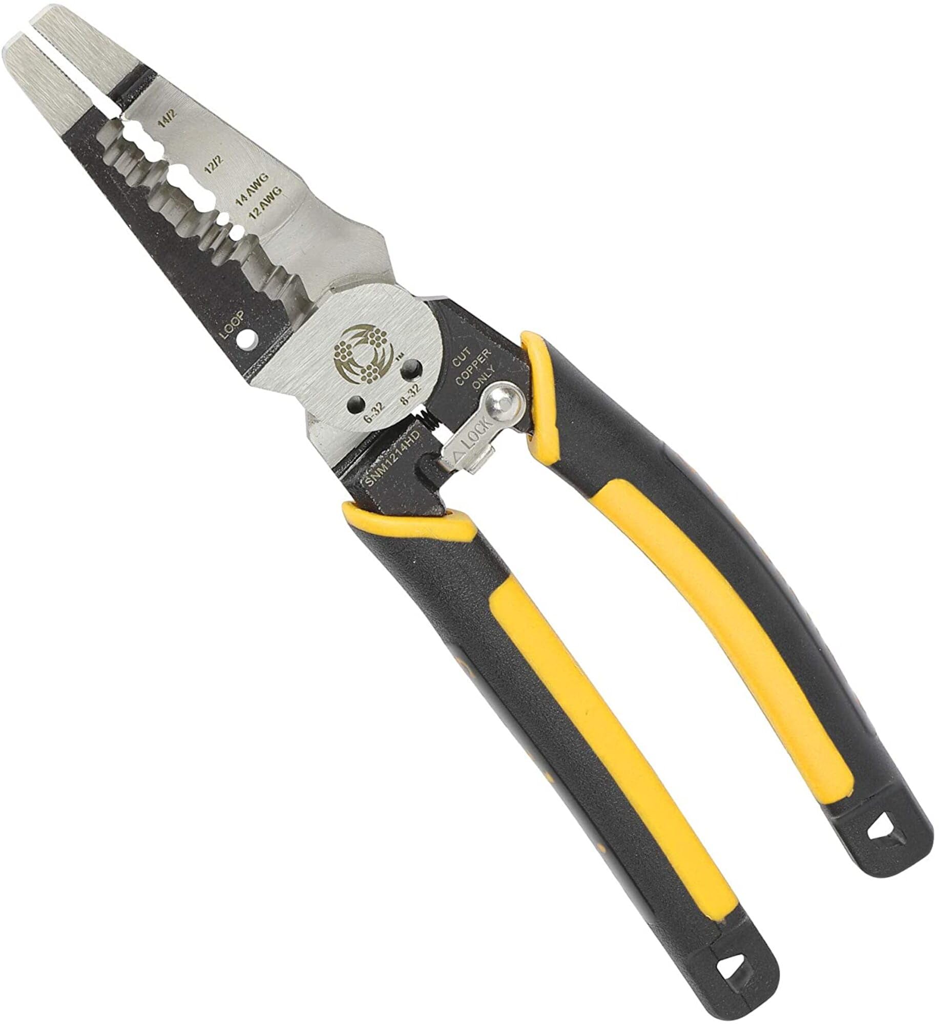 Southwire - 65028240 Tools & Equipment SNM1214HD Heavy Duty Forged Romex Stripper, Multifunctional, Ideal for Stripping 12/2 and 14/2 Romex