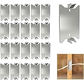 Nail Plates for Wood Studs, 1.5 x 2.5 Inch Sharp Pointed Prongs, Cable Wire Protector Plate, Anti-Nail Protection Plate Shiel